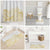 Polynesia White Sunday Bathroom Set Plumeria Polynesian Tribal Gold Color - Polynesian Pride