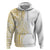 Polynesia White Sunday Hoodie Plumeria Polynesian Tribal Gold Color - Polynesian Pride