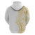 Polynesia White Sunday Hoodie Plumeria Polynesian Tribal Gold Color - Polynesian Pride