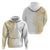 Polynesia White Sunday Hoodie Plumeria Polynesian Tribal Gold Color - Polynesian Pride