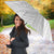 Polynesia White Sunday Umbrella Plumeria Polynesian Tribal Grey Color - Polynesian Pride