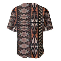 Malo e lelei Tonga Baseball Jersey Tongan Ngatu Vintage Brown - Polynesian Pride