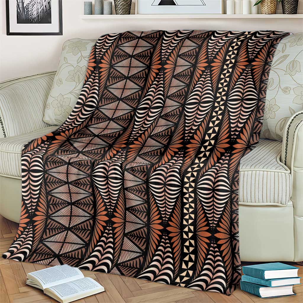 Malo e lelei Tonga Blanket Tongan Ngatu Vintage Brown - Polynesian Pride