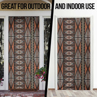 Malo e lelei Tonga Door Cover Tongan Ngatu Vintage Brown - Polynesian Pride