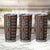 Malo e lelei Tonga Tumbler Cup Tongan Ngatu Vintage Brown - Polynesian Pride