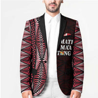 Tonga Rugby Personalised Blazer 2025 Mate Maa Tonga Ngatu Motif LT14 - Polynesian Pride