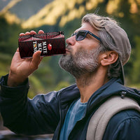 Tonga Rugby Personalised 4 in 1 Can Cooler Tumbler 2025 Mate Maa Tonga Ngatu Motif - Polynesian Pride
