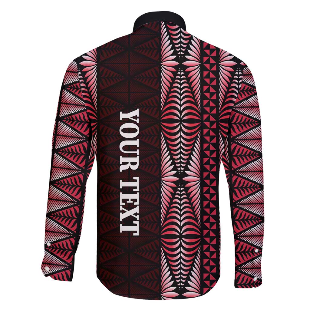 Tonga Rugby Personalised Family Matching Puletasi and Hawaiian Shirt 2025 Mate Maa Tonga Ngatu Motif - Polynesian Pride