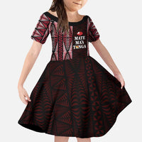 Tonga Rugby Personalised Family Matching Summer Maxi Dress and Hawaiian Shirt 2025 Mate Maa Tonga Ngatu Motif - Polynesian Pride