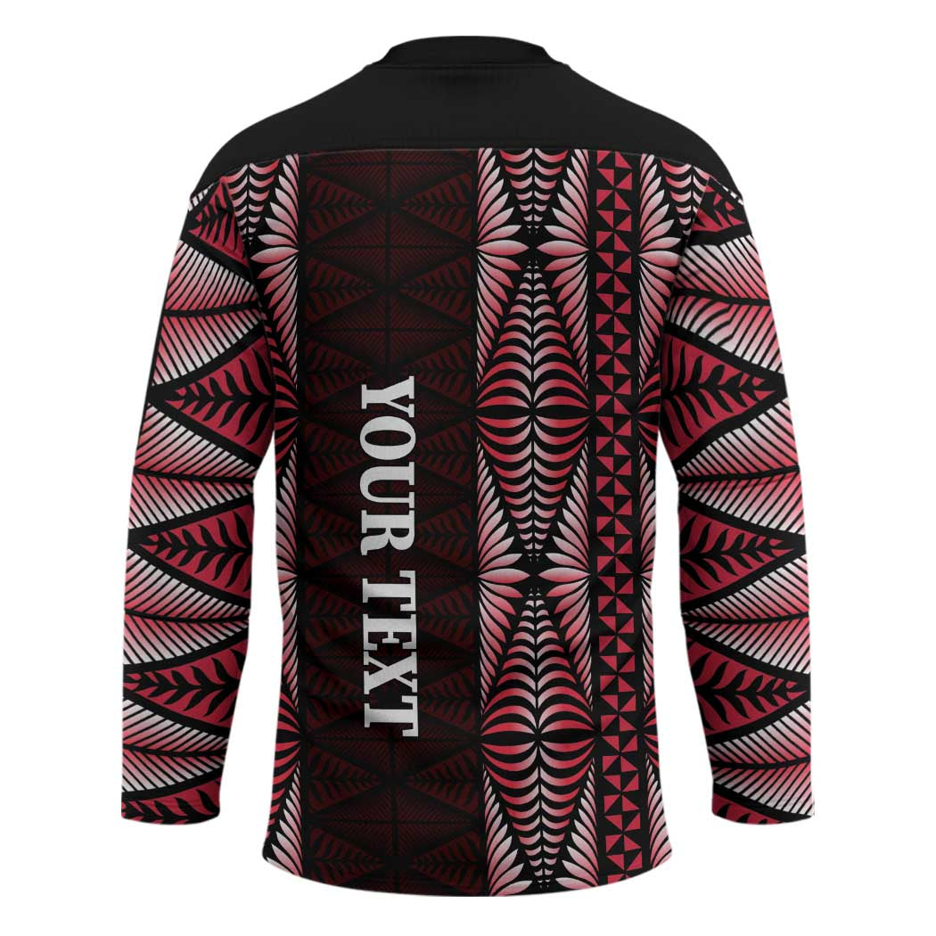 Tonga Rugby Personalised Hockey Jersey 2025 Mate Maa Tonga Ngatu Motif LT14 - Polynesian Pride