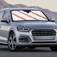 White Sunday Tonga Fakame Auto Sun Shade Tongan Ngatu Heilala Lei - Polynesian Pride