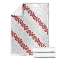 White Sunday Tonga Fakame Blanket Tongan Ngatu Heilala Lei - Polynesian Pride