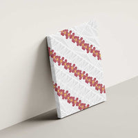 White Sunday Tonga Fakame Canvas Wall Art Tongan Ngatu Heilala Lei - Polynesian Pride