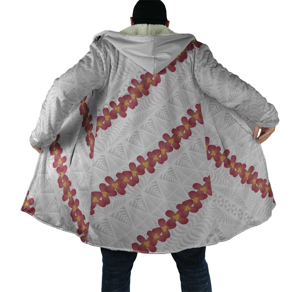 White Sunday Tonga Fakame Cloak Tongan Ngatu Heilala Lei - Polynesian Pride