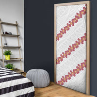 White Sunday Tonga Fakame Door Cover Tongan Ngatu Heilala Lei - Polynesian Pride