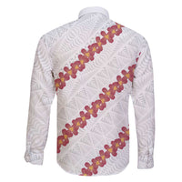 White Sunday Tonga Fakame Family Matching Short Sleeve Bodycon Dress and Hawaiian Shirt Tongan Ngatu Heilala Lei - Polynesian Pride