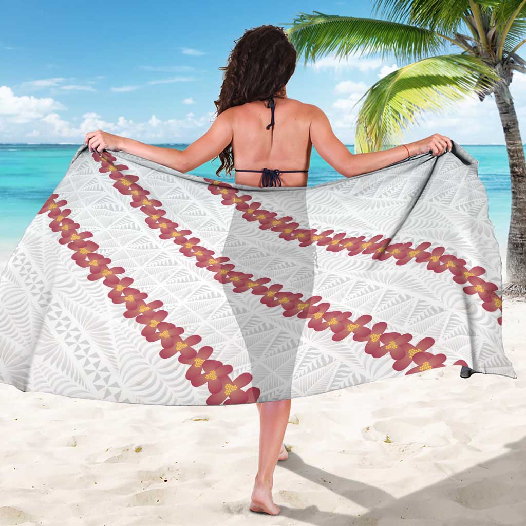 White Sunday Tonga Fakame Sarong Tongan Ngatu Heilala Lei - Polynesian Pride