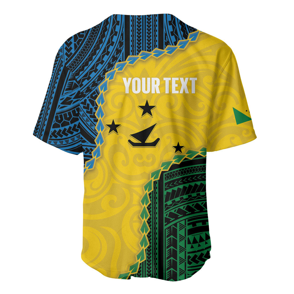 Personalised Malampa Province Vanuatu Baseball Jersey Map With Polynesian Pattern LT14 - Polynesian Pride
