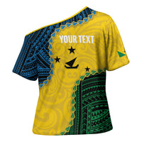 Personalised Malampa Province Vanuatu Cross Shoulder Shirt Map With Polynesian Pattern LT14 - Polynesian Pride