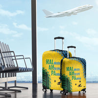 Malampa Province Vanuatu Luggage Cover Map With Polynesian Pattern LT14 - Polynesian Pride