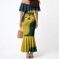 Personalised Malampa Province Vanuatu Mermaid Dress Map With Polynesian Pattern LT14 - Polynesian Pride