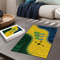 Malampa Province Vanuatu Puzzle Map With Polynesian Pattern LT14 - Polynesian Pride