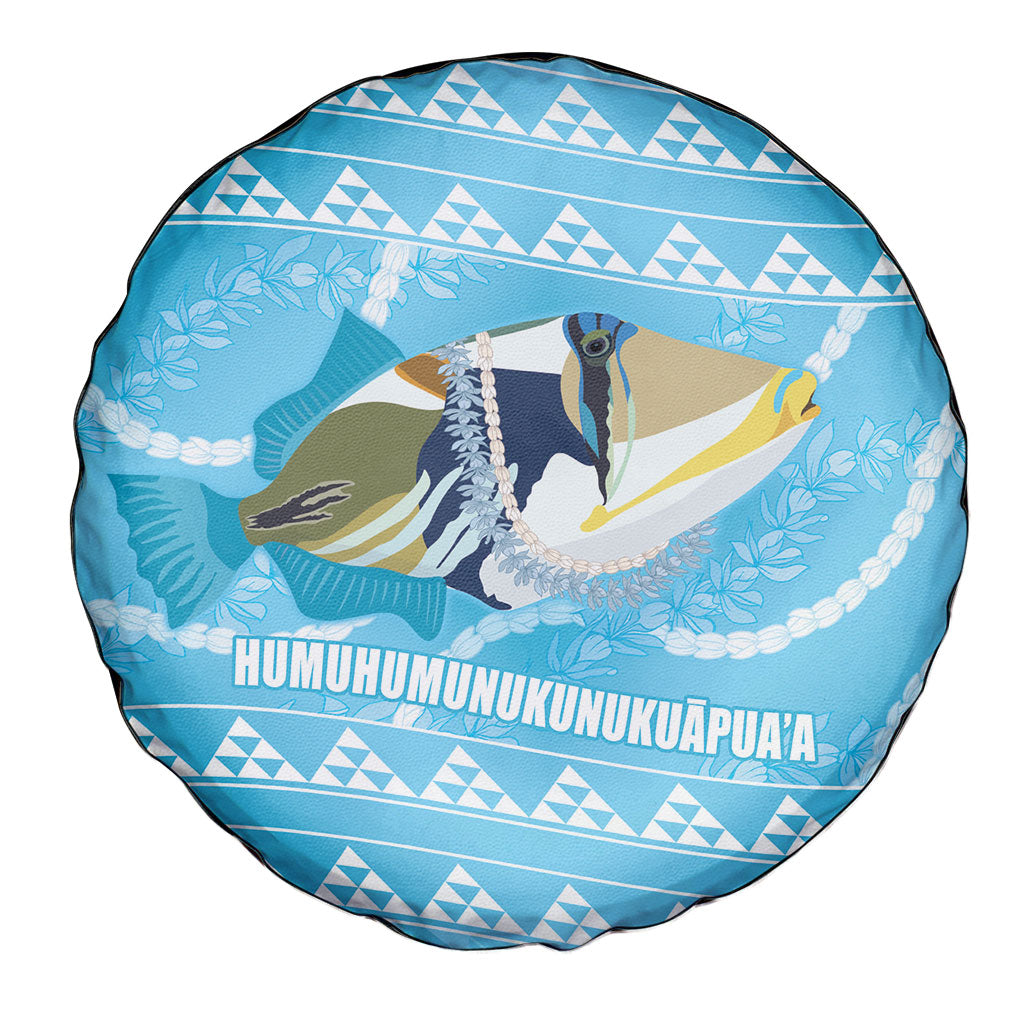 Aloha Hawaii Humuhumu Reef Triggerfish Spare Tire Cover Hawaiian Leis Kakau Pattern LT14 - Polynesian Pride