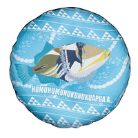 Aloha Hawaii Humuhumu Reef Triggerfish Spare Tire Cover Hawaiian Leis Kakau Pattern LT14 - Polynesian Pride