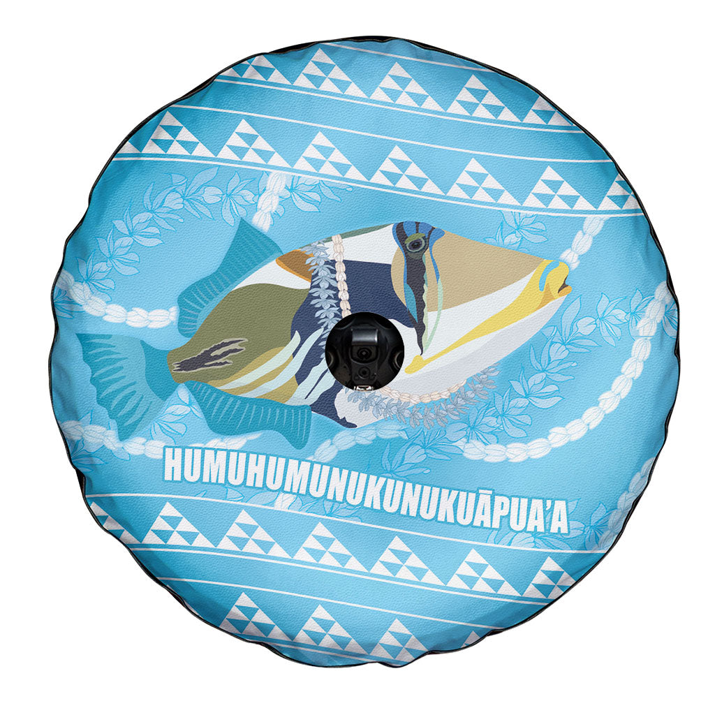 Aloha Hawaii Humuhumu Reef Triggerfish Spare Tire Cover Hawaiian Leis Kakau Pattern LT14 - Polynesian Pride