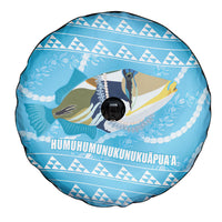 Aloha Hawaii Humuhumu Reef Triggerfish Spare Tire Cover Hawaiian Leis Kakau Pattern LT14 - Polynesian Pride