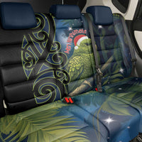 New Zealand Christmas Back Car Seat Cover Cute Kakapo Meri Kirihimete Maori Koru