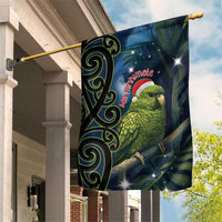 New Zealand Christmas Garden Flag Cute Kakapo Meri Kirihimete Maori Koru