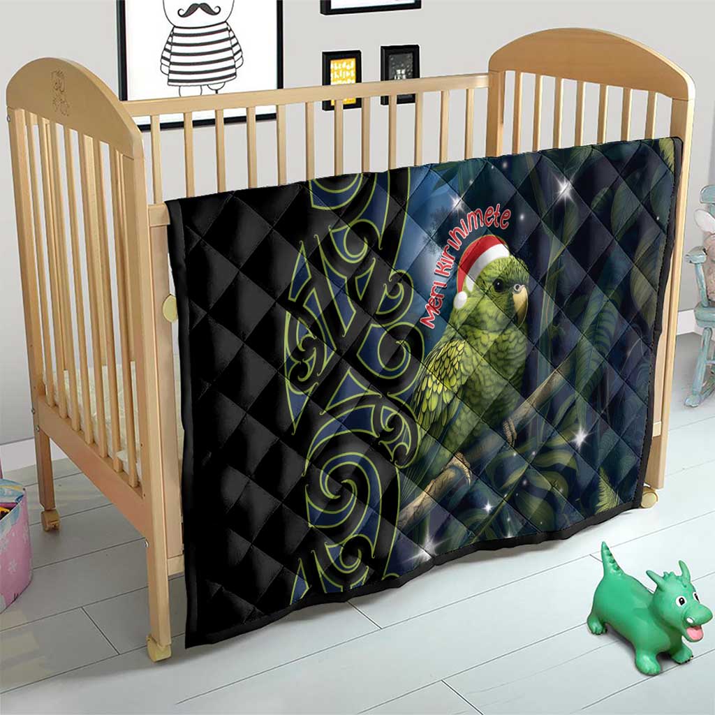New Zealand Christmas Quilt Cute Kakapo Meri Kirihimete Maori Koru