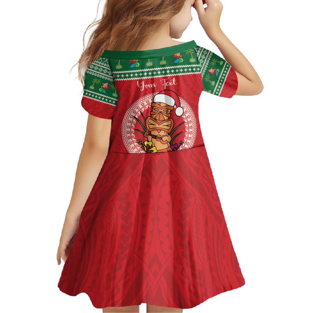 Personalized Hawaii Christmas Family Matching Mermaid Dress and Hawaiian Shirt Tiki Santa Mele Kalikimaka LT14 - Polynesian Pride