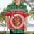 Personalized Hawaii Christmas Hawaiian Shirt Tiki Santa Mele Kalikimaka