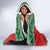 Personalized Hawaii Christmas Hooded Blanket Tiki Santa Mele Kalikimaka