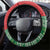 Hawaii Christmas Steering Wheel Cover Tiki Santa Mele Kalikimaka