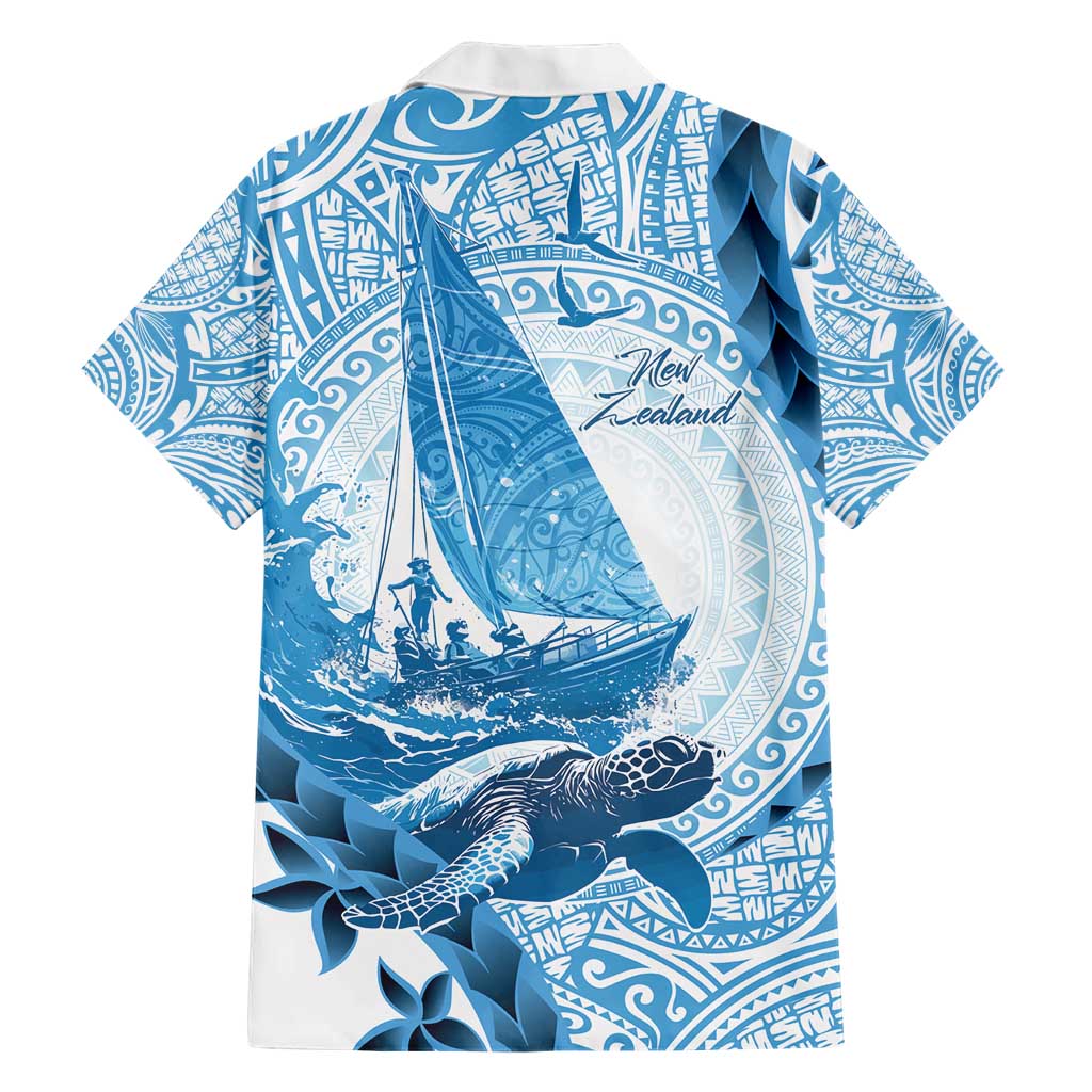 New Zealand Sailing Family Matching Short Sleeve Bodycon Dress and Hawaiian Shirt Aotearoa Yacht Racing - Born To Sail LT14 - Polynesian Pride