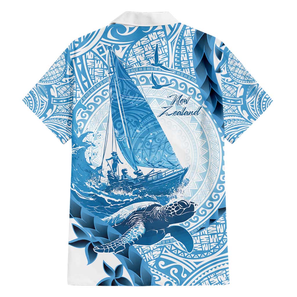 New Zealand Sailing Family Matching Summer Maxi Dress and Hawaiian Shirt Aotearoa Yacht Racing - Born To Sail LT14 - Polynesian Pride