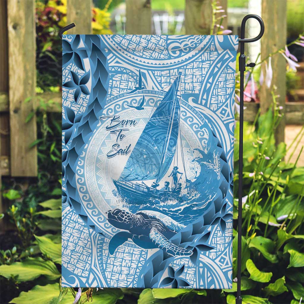 New Zealand Saling Garden Flag Aotearoa Yacht Racing - Born To Sail