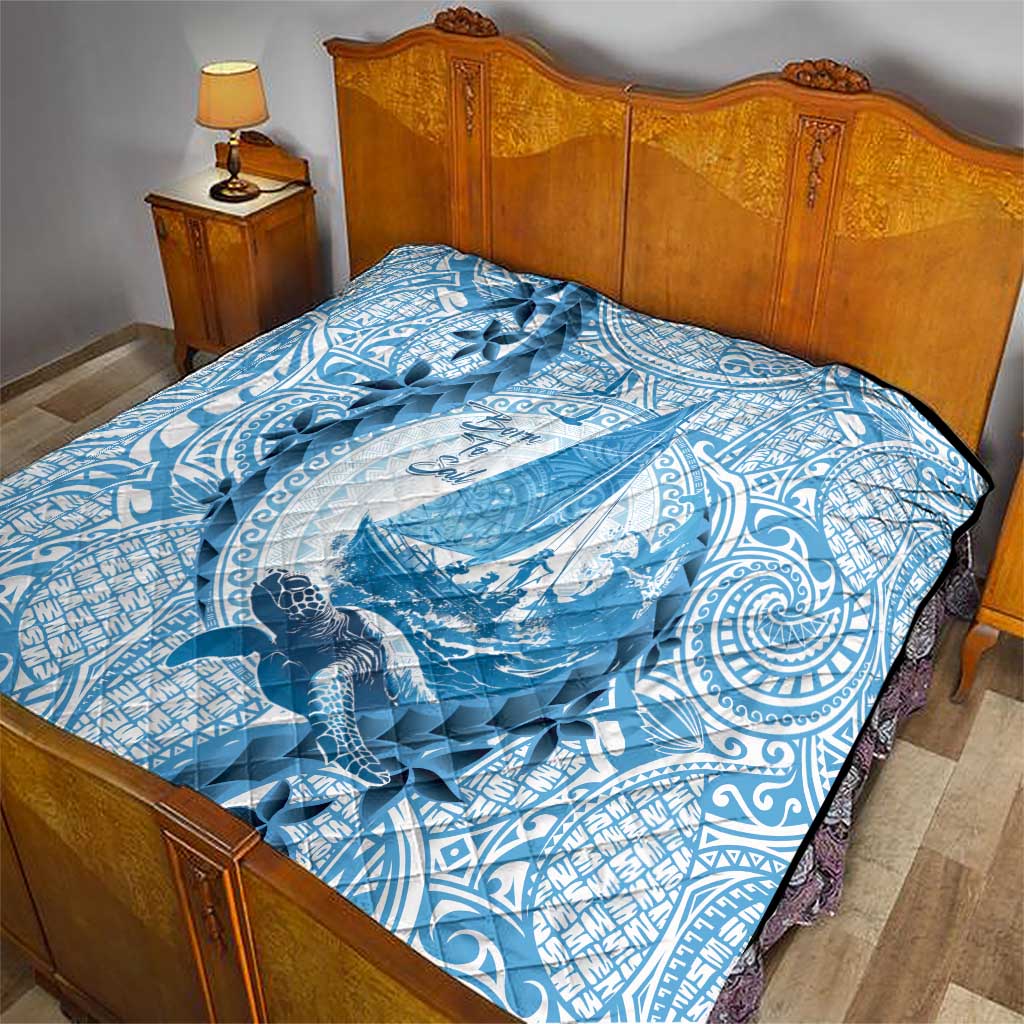 New Zealand Sailing Quilt Aotearoa Yacht Racing - Born To Sail LT14 - Polynesian Pride