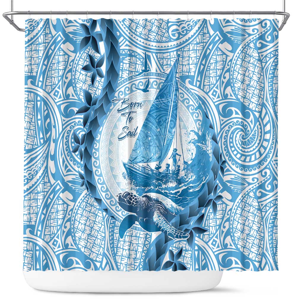 New Zealand Saling Shower Curtain Aotearoa Yacht Racing - Born To Sail