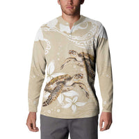 Happy Valentine's Day Polynesia Button Sweatshirt SeaTurtle Couple Polynesian - Pollinate Color