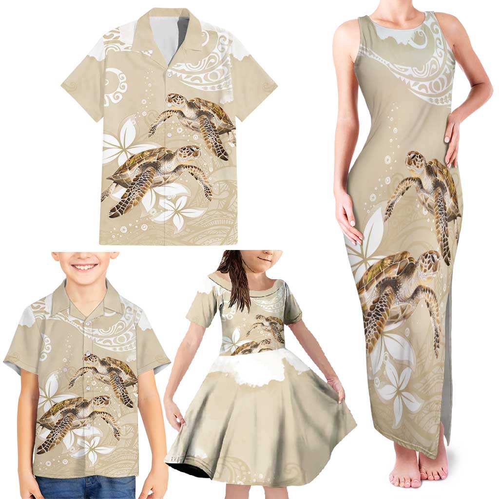 Happy Valentine's Day Polynesia Family Matching Tank Maxi Dress and Hawaiian Shirt SeaTurtle Couple Polynesian - Pollinate Color LT14 - Polynesian Pride