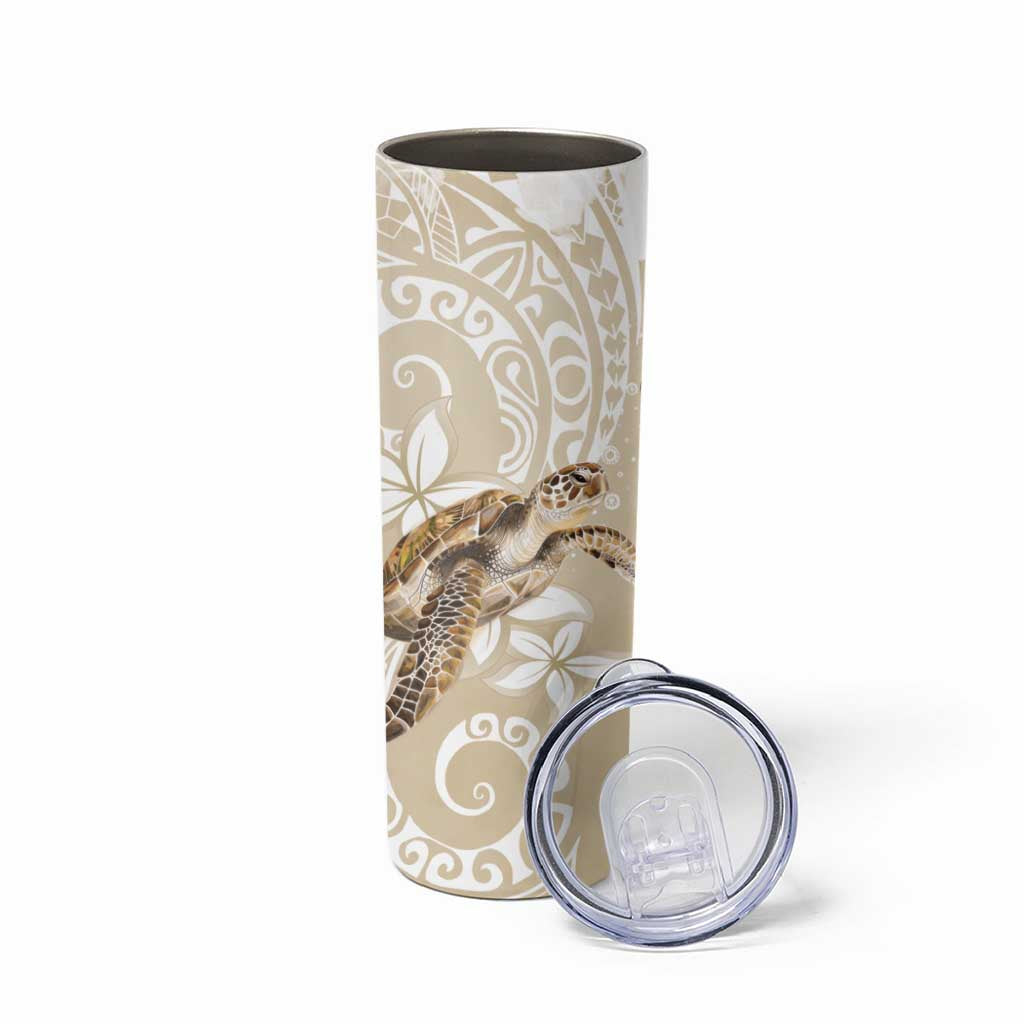 Happy Valentine's Day Polynesia Skinny Tumbler SeaTurtle Couple Polynesian - Pollinate Color LT14 - Polynesian Pride