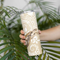Happy Valentine's Day Polynesia Skinny Tumbler SeaTurtle Couple Polynesian - Pollinate Color LT14 - Polynesian Pride