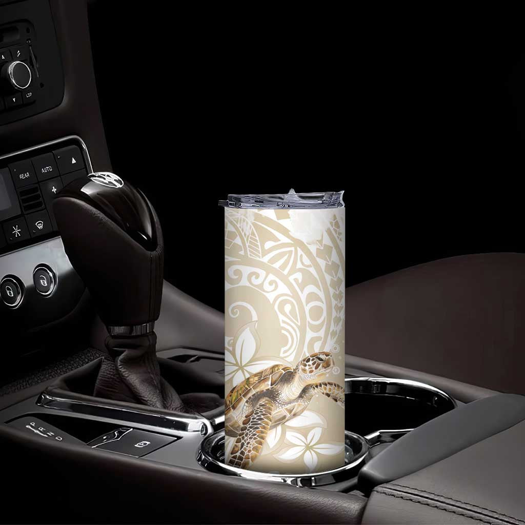 Happy Valentine's Day Polynesia Skinny Tumbler SeaTurtle Couple Polynesian - Pollinate Color LT14 - Polynesian Pride