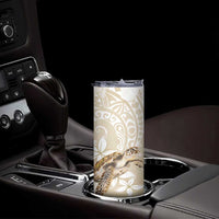 Happy Valentine's Day Polynesia Skinny Tumbler SeaTurtle Couple Polynesian - Pollinate Color LT14 - Polynesian Pride