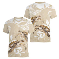 Happy Valentine's Day Polynesia Women V-Neck T-Shirt SeaTurtle Couple Polynesian - Pollinate Color LT14 - Polynesian Pride