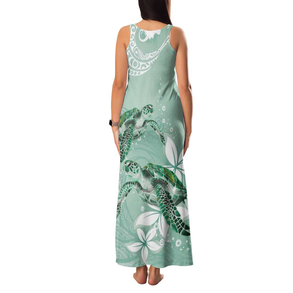 Happy Valentine's Day Polynesia Family Matching Tank Maxi Dress and Hawaiian Shirt SeaTurtle Couple Polynesian - Green Lester Color LT14 - Polynesian Pride